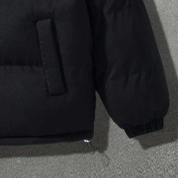 Black Puffer Jacket - Picture 4 of 8